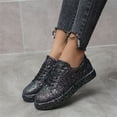 thumbnail image 4 of LSLJS Automne et Hiver Nouvelles Chaussures Plates à Paillettes à Lacets Décontractées pour Femmes, Escarpins, Chaussures Plates, 4 of 8