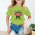 thumbnail image 2 of FhsagQ The 7th Of July Fille Enfant Mignonne Graphique Col Rond Manches Courtes Tee Été Décontracté T-Shirt Fille Printemps The 7th Of July T-Shirts Taille 6 Vert Pâle 8-9 Ans, 2 of 5