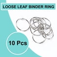 thumbnail image 2 of Unique Bargains Circle Shape Scrapbooking Files Loose Leaf Ring Keychain Binder Rings 10pcs, 2 of 7