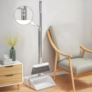 LSLJS Brooms and Dustpan Set for Home Balrooms & Dust Pan Set BalroomSty Pan Set balais & Dushpan Combo pour Bureau Stand Up balais et Dust pan, Portable balai, Cadeaux pour femmes/hommes