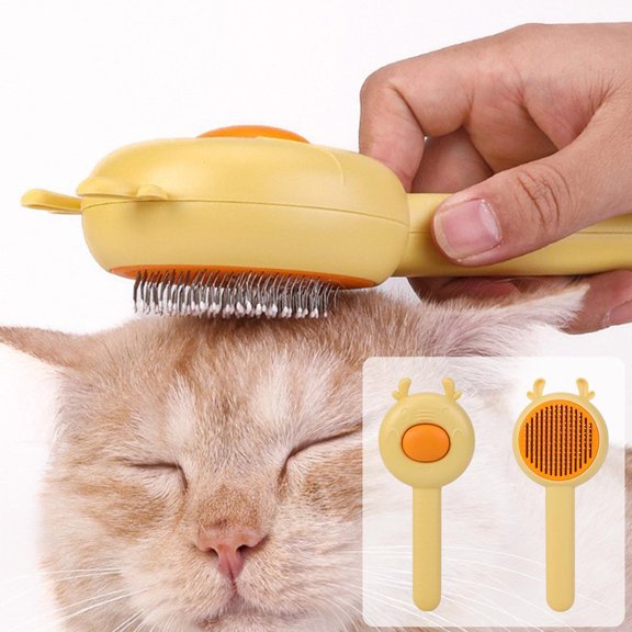 Peigne à Broche en Acier Inoxydable pour Animaux, Peigne de Toilettage pour Animaux pour Perte de Poils de Chats et de Chiens, Peigne pour Perte et Toilettage