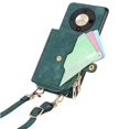 thumbnail image 2 of Crossbody Phone Case Wallet with Detachable Strap for Honor X9B Shockproof Cover Green, 2 of 5