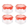 thumbnail image 1 of Food StoragePremium Mini Square Seasoning Bottles with Leakproof Lids – Transparent 4Pcs for Kitchen Organization and Picnics, 1 of 6