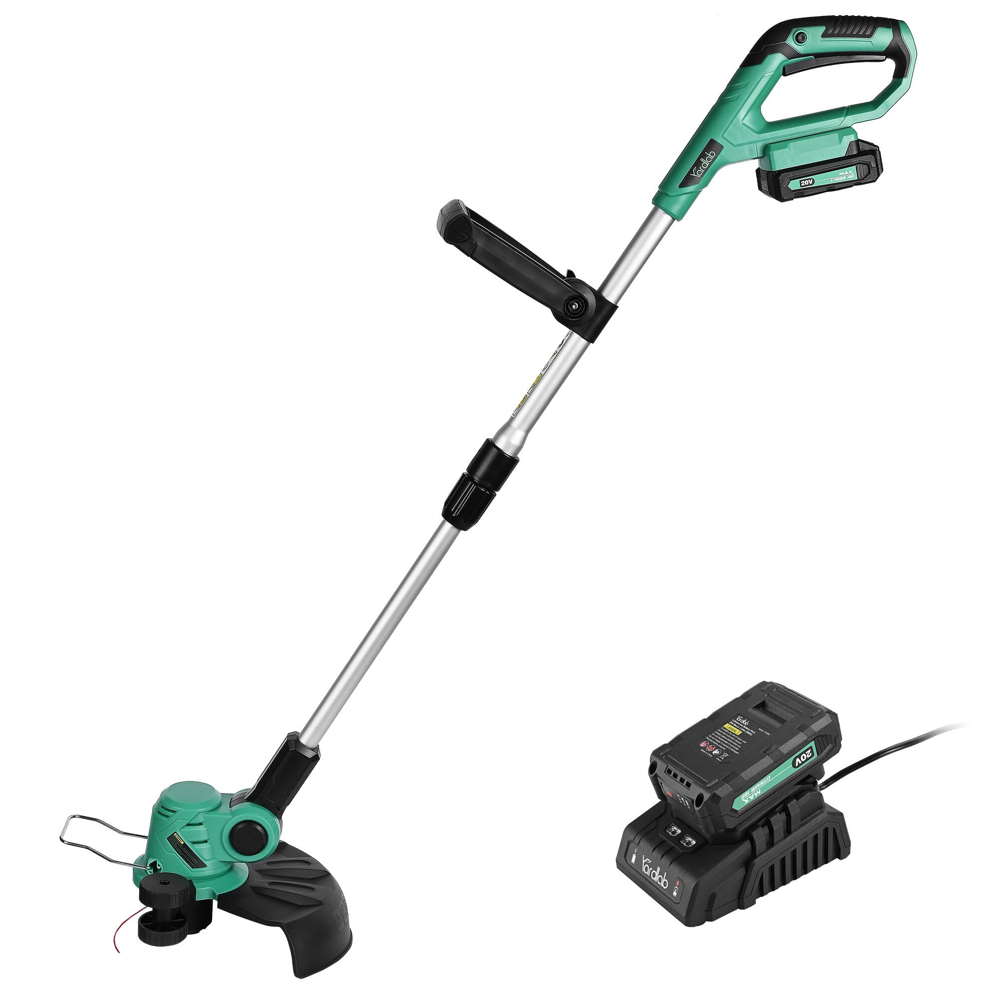 20V Cordless Electric String Trimmers, 7-Position Angle Adjustable