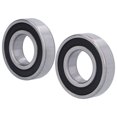 thumbnail image 1 of QIILU Bearing Steel,2PCS Deep Groove Ball Bearing Hard‑Wearing Unbreakable 6206RS Mechanical Equipment,Hardware Accessory, 1 of 8