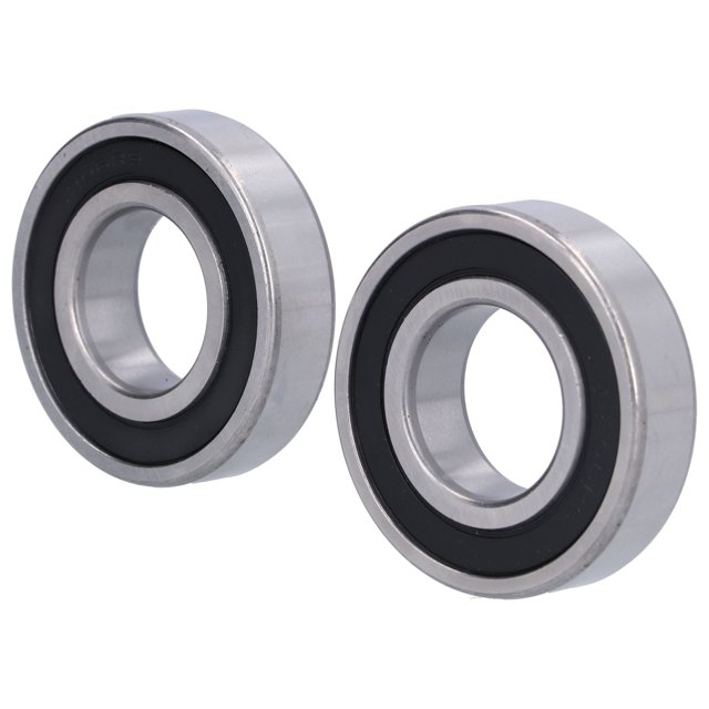 QIILU Bearing Steel,2PCS Deep Groove Ball Bearing Hard‑Wearing Unbreakable 6206RS Mechanical Equipment,Hardware Accessory