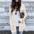 thumbnail image 2 of Timegard Cardigan for Women Long Sleeve Knitted Jackets Coat Open Front Outwear Fall Winter Solid Color, 2 of 6