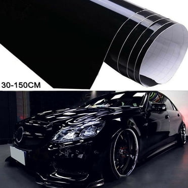 MYG Auto Glossy Gloss Black Vinyl Wrap Film Car Sticker Decal With Air Bubble Free