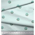 thumbnail image 3 of Soimoi Rayon Crepe Fabric Leaves & Floral Block Fabric Prints by Yard 46 Inch Wide, 3 of 3