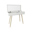 thumbnail image 3 of Bureau moderne avec rangement et miroir - Blanc, 3 of 5