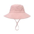 thumbnail image 4 of XZNGL Toddler Baby Summer Sun Protection Fashion Solid Color Sun-Hat Cute Sunscreen Hat Cap, 4 of 9