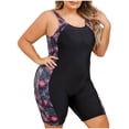 thumbnail image 2 of Aboser Plus Women One Piece Rash Guard Plus Size Sleeveless Swimsuit Summer Crewneck Surfing Bathing Suit Tummy Control Jumpsuit, 2 of 8