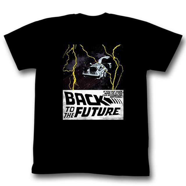 Back To The Future Movies In Space Adult Short Sleeve T Shirt