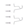 thumbnail image 2 of Mainstays Cafe Window Curtain Rod Brackets - Nickel Finish, 2 of 3