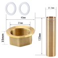 thumbnail image 1 of Faucet Fixed Foot Screw Cold Hot Water Brass Pipe Nuts Tap Repair Nut Extension, 1 of 10