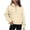 Khaki, variant on Tranfacy Zip up Hoodie Women, Hoodies for Women, Ladies' Half Zip Sweatshirt Hooded Pullover Fall Winter Wear Long Sleeve Hooded Sweatshirts