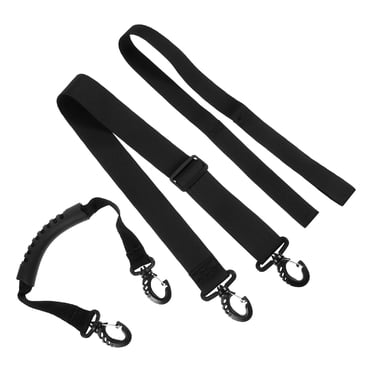 KONTONTY 3 Pcs Sangle de Botte de Planche à Neige Nylon Noir Bottes Sécurisées Activités de Plein Air