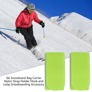 Lot de 2 Sangles de Ski et de Planche à Neige Sangles de Fixation pour Planche à Neige et Ski pour un Transport Facile de Votre Équipement de Ski