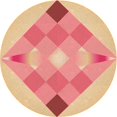 thumbnail image 1 of Ahgly Company Tapis d'Intérieur Ronds Transitionnels Jaunes Lavables à la Machine, 3 Pieds Rond, 1 of 7