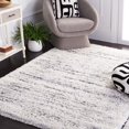 thumbnail image 1 of SAFAVIEH Fontana Dalia Distressed Stripes Plush Shag Area Rug, 1 of 7