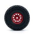 thumbnail image 2 of RC Crawler Rubber Tires with Metal Rim RC Car Tires 4pcs 12mm Hex Replacement for, 2 of 7
