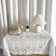 thumbnail image 2 of Lefu Nappe de Table Basse en Dentelle Blanche, Housse de Table Anti-Poussière, Armoire TV, Ménage, 2 of 5