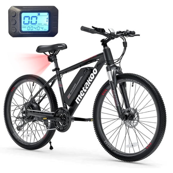 METAKOO Cybertrack 100 Vélo de Montagne Électrique 26 Pouces l Shimano Vitesse Professionnelle l 350W Moteur BAFANG Puissant l Cadre 24 Pouces