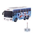 thumbnail image 2 of karymi Four Way LED Simulation Bus Children's Travel Bus Remote Control Bus Toy Car Model Toy Kids Christmas Gifts, 2 of 6