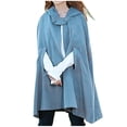 thumbnail image 2 of Simua Trench-Coat pour Femmes Cape à Capuche Long Ouvert Poncho Poncho Cardigan, 2 of 8
