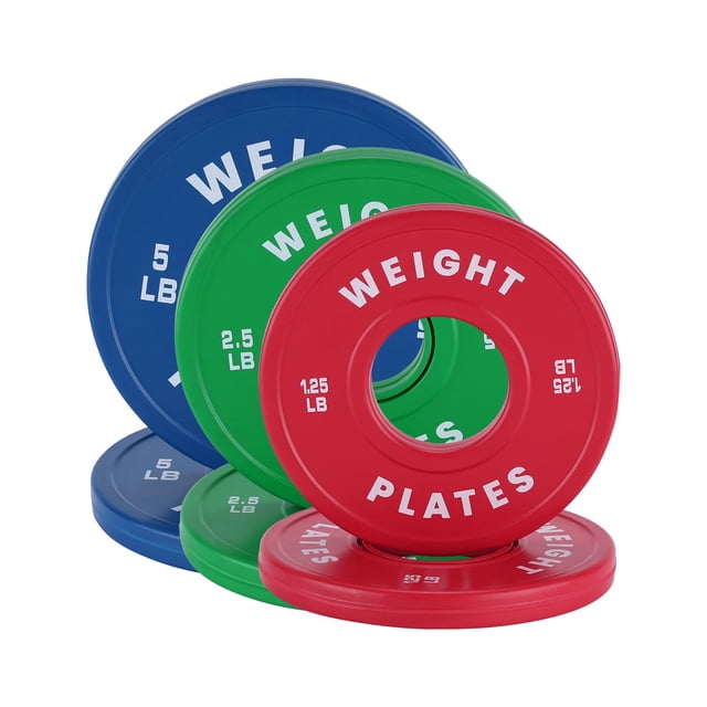 Yiwa 2 Inch Rubber Coated Strength Training & Barbell Lifting Bumper Plates for Gym, Home