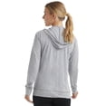 thumbnail image 2 of Hanes Womens Slub Jersey Hoodie, L, Dada Grey Heather, 2 of 5