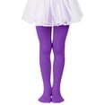 thumbnail image 2 of MIASHUI Collants pour Filles Collants de Ballet pour Filles Bas de Danse Collants, Violet, 4-5 Ans, 2 of 4