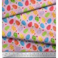 thumbnail image 2 of Soimoi Poly Georgette Fabric Egg Easter Print Fabric by The Yard 52 Inch Wide, 2 of 3