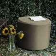 thumbnail image 2 of Jaxx Spring Outdoor Ottoman, Taupe, 2 of 3
