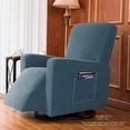 thumbnail image 4 of Subrtex Housse Extensible pour Fauteuil Inclinable 1 Pce, Housse Texturée à Carreaux avec Poches, 4 of 6
