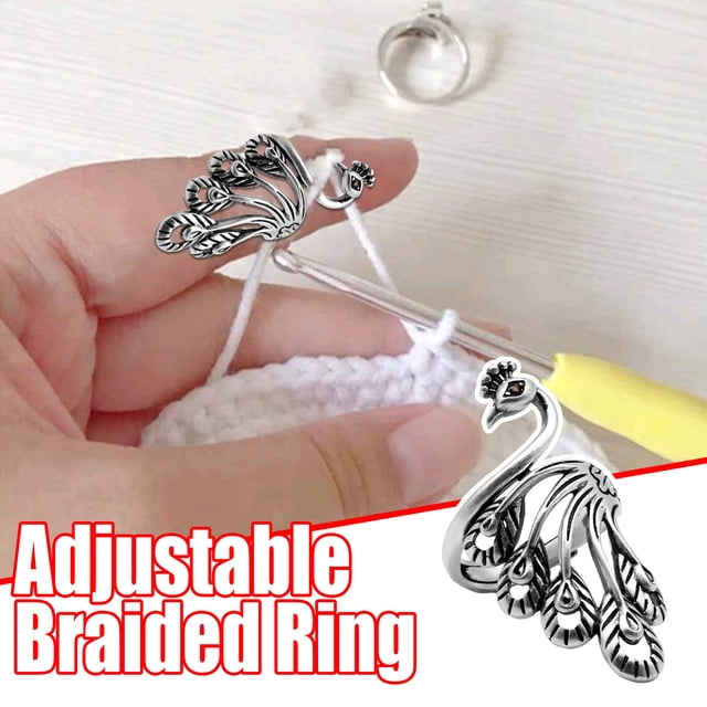 Djiypn Vintage-Inspired Knitting Crochet Loop for Faster Yarn Work – Ergonomic Design for Consistent Tension and Comfort – Perfect for Craft Enthusiasts and Knitting Lovers