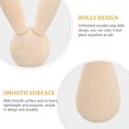 thumbnail image 3 of 10Pcs Wooden Peg Dolls Rabbit Shape Diy Unpainted Wood Crafts For Children, 3 of 9
