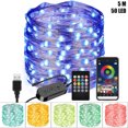 thumbnail image 1 of LSLJS Bande Lumineuse, Guirlande Lumineuse Intelligente RVB Décoration de Noël Bluetooth 4.0 Application Télécommande Musique, Décorations de Noël, 1 of 4