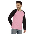 thumbnail image 2 of Inkmeso T-Shirt à Col Rond Coupe Régulière pour Homme, Raglan Uni à Manches Longues, 2 of 7