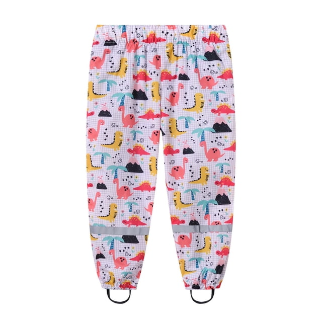 TopLLC Pantalon de Pluie pour Tout-Petits Garçons Filles, Pantalon à Imprimé de Dessins Animés, Imperméable Fendu, Anti-Boue Anti-Saleté, Léger, Réfléchissant, Imperméable, Unisexe, Vêtement de Pluie