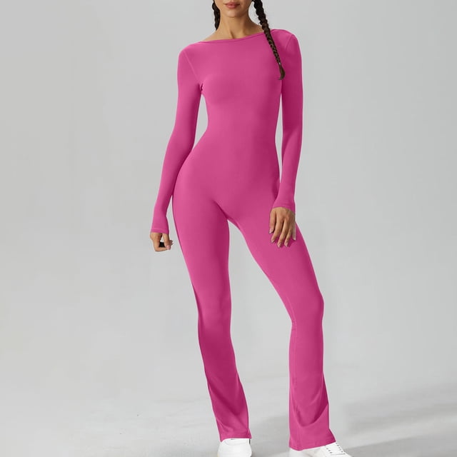 LSLJS Combinaison Longue Sans Manches à Col, à Taille Ajustée, pour le Printemps et l'Automne