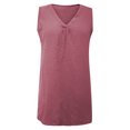 thumbnail image 3 of Womens Tank Top Sleeveless V Neck Fitting Basic Tops Womens Spring Woman Clothes, 3 of 4
