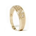 thumbnail image 3 of Mens 1/6ct 14K Yellow Gold Diamond Wedding Ring Band, 3 of 3