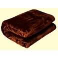 thumbnail image 1 of Solaron King Caramel Brown Mink Blanket, 1 of 3