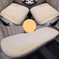 thumbnail image 2 of HLONK 3 Sets Car Front Rear Seat Plush Cushion  Soft Warm Faux  Winter Auto Seat Cover  Plush Vehicle Seat Protector Pad With Non-Slip Backing  Car Accessories, 2 of 4
