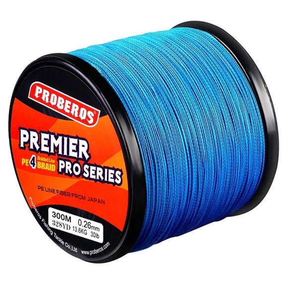 TIMIFIS Ligne de Pêche Super Résistante à l'Abrasion Tresse PE Ligne de Pêche 4 Brins 300 m 30 Lb Cadeaux de Noël