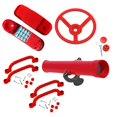thumbnail image 4 of Bunblic Kids Children Play Toy Steering Wheel Swings Set Accessory Playground Wheel Outdoor Swing Set for Interactive Learning Ages 3, 4 of 8