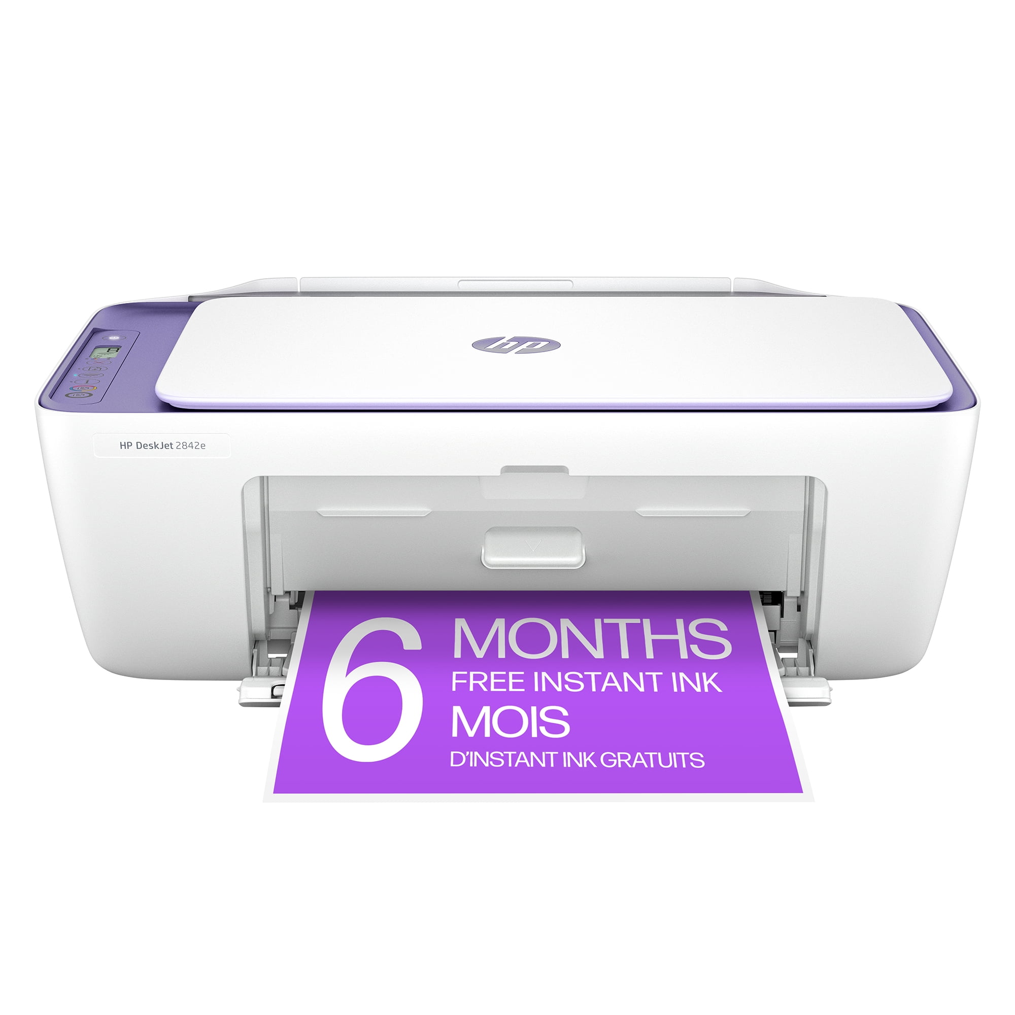 HP Deskjet 2842e All-in-One Printer, w/ 6 months free Instant Ink - Early Dusk