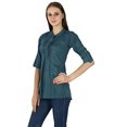 thumbnail image 5 of Haut Décontracté Été Robe d'Été Unie Tunique Boho Coton Vêtements pour Femmes, 5 of 5