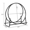 thumbnail image 2 of Gymax Panier Tubulaire en Acier de 30 Pieds' pour Bûches, Support de Rangement pour Bois de Chauffage, Présentoir Rond, 2 of 10